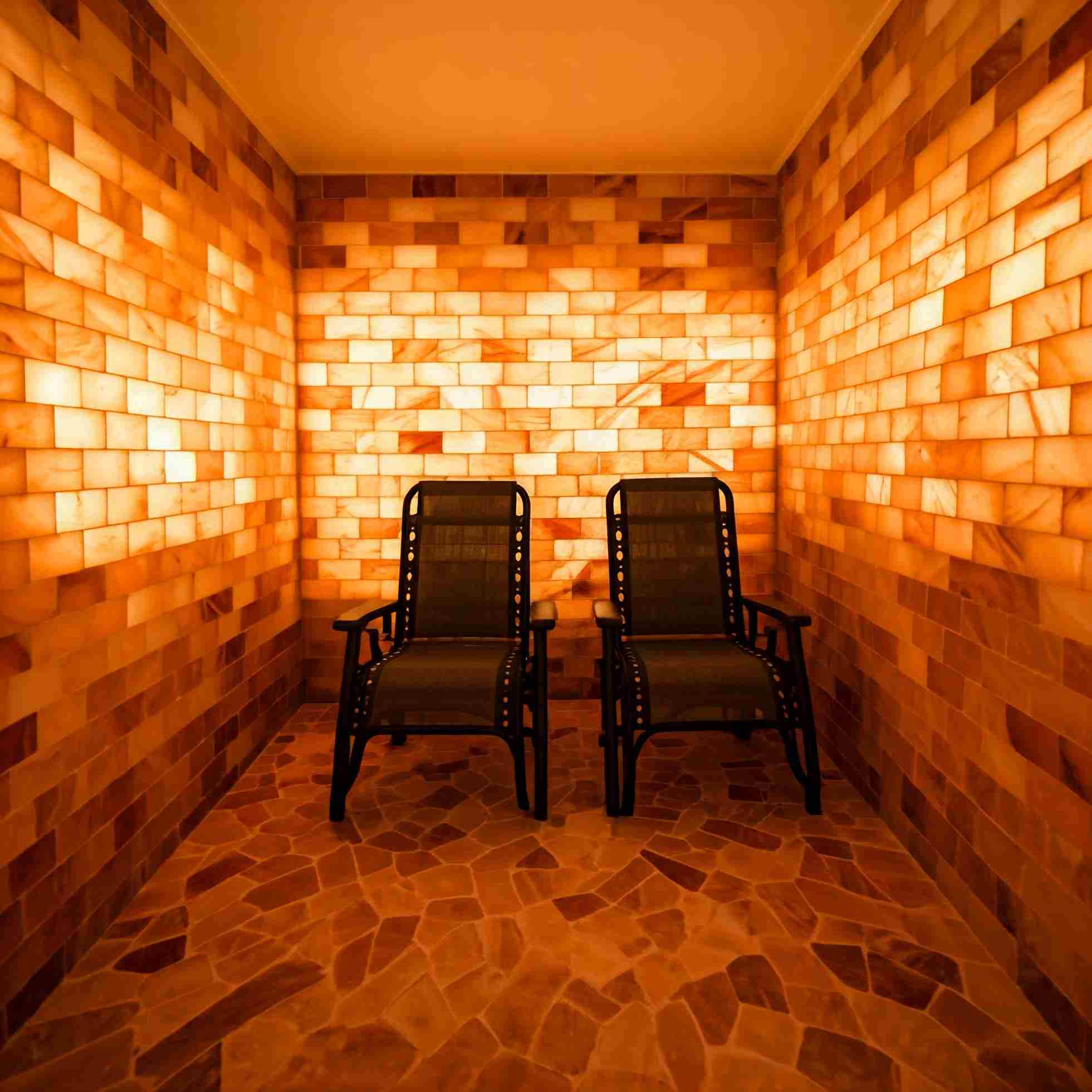 pink salt tiles walls
